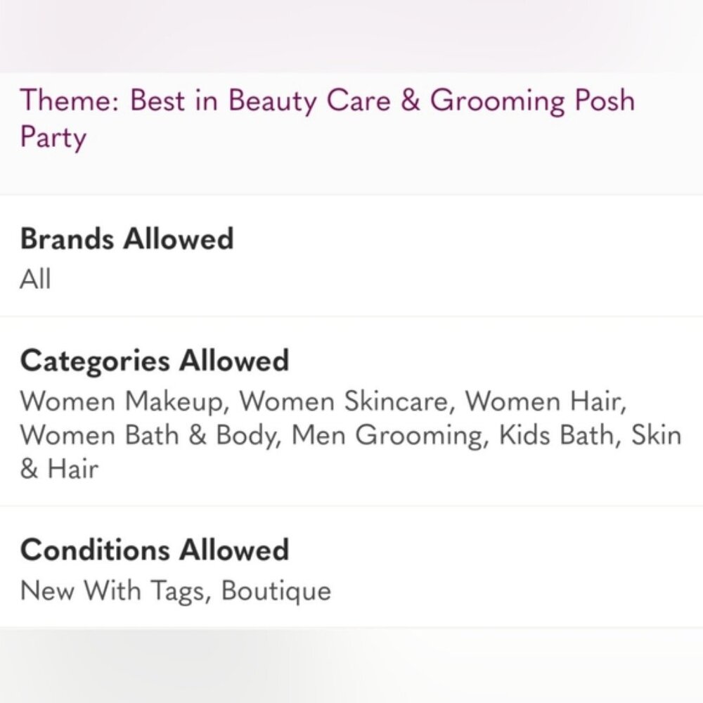 Best in Beauty Care and Grooming Posh Party🥰1st Co-Host 1/4/25 12pm PST 3pm EST - Picture 3 of 4